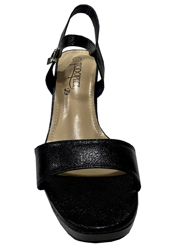 SANDALIAS MUJER TODOPIEL NEGRO ECOCUERO ZAZ30 - 3