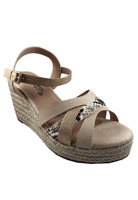 SANDALIAS MUJER TODOPIEL BEIGE ECOCUERO ZAZ20 - 2