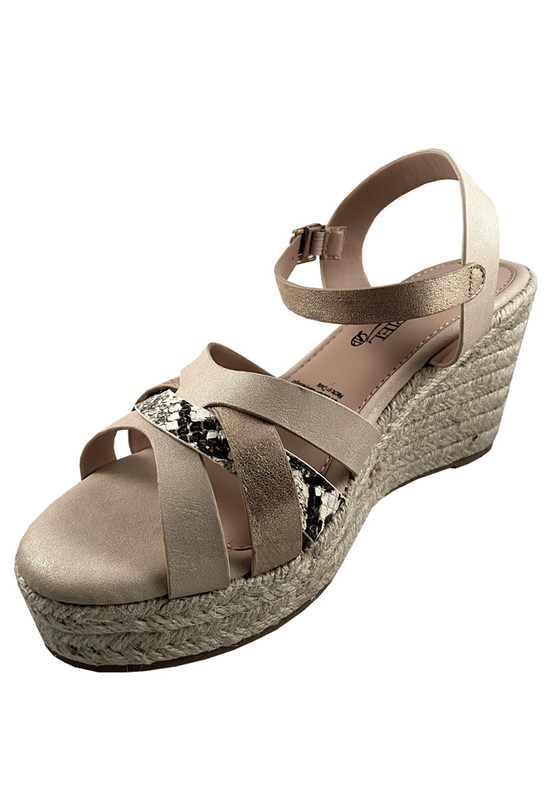 SANDALIAS MUJER TODOPIEL BEIGE ECOCUERO ZAZ20 - 4