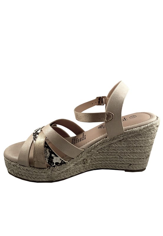 SANDALIAS MUJER TODOPIEL BEIGE ECOCUERO ZAZ20 - 5