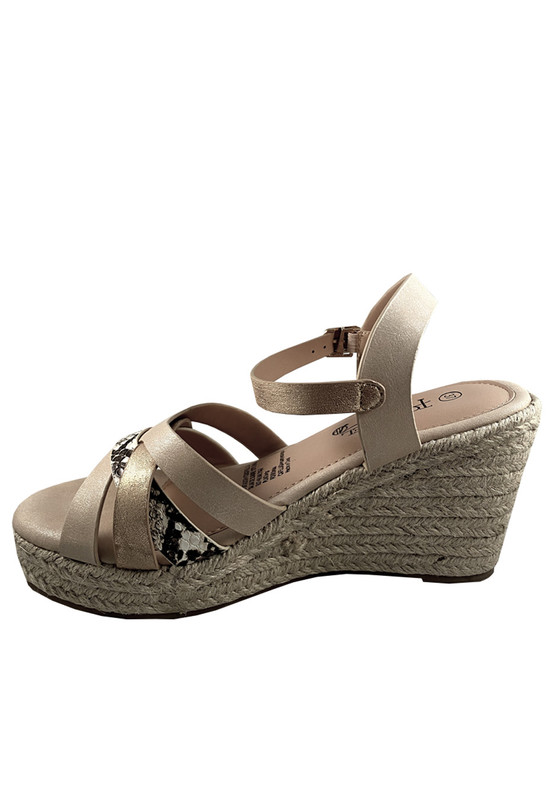 SANDALIAS MUJER TODOPIEL BEIGE ECOCUERO ZAZ20 - 5