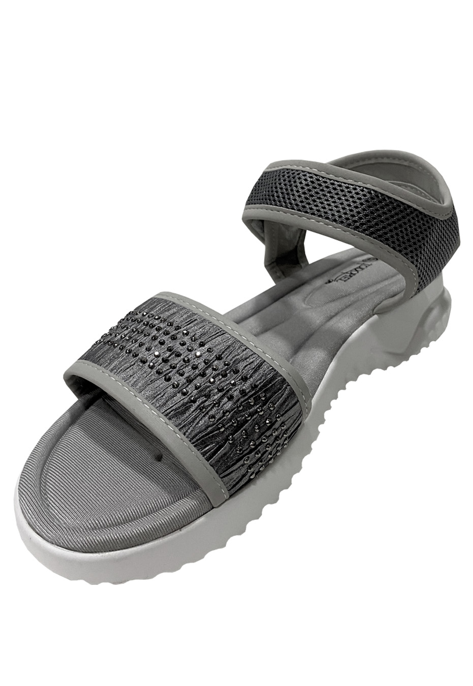 SANDALIAS MUJER TODOPIEL PLATA TELA ZAZ25 - 4