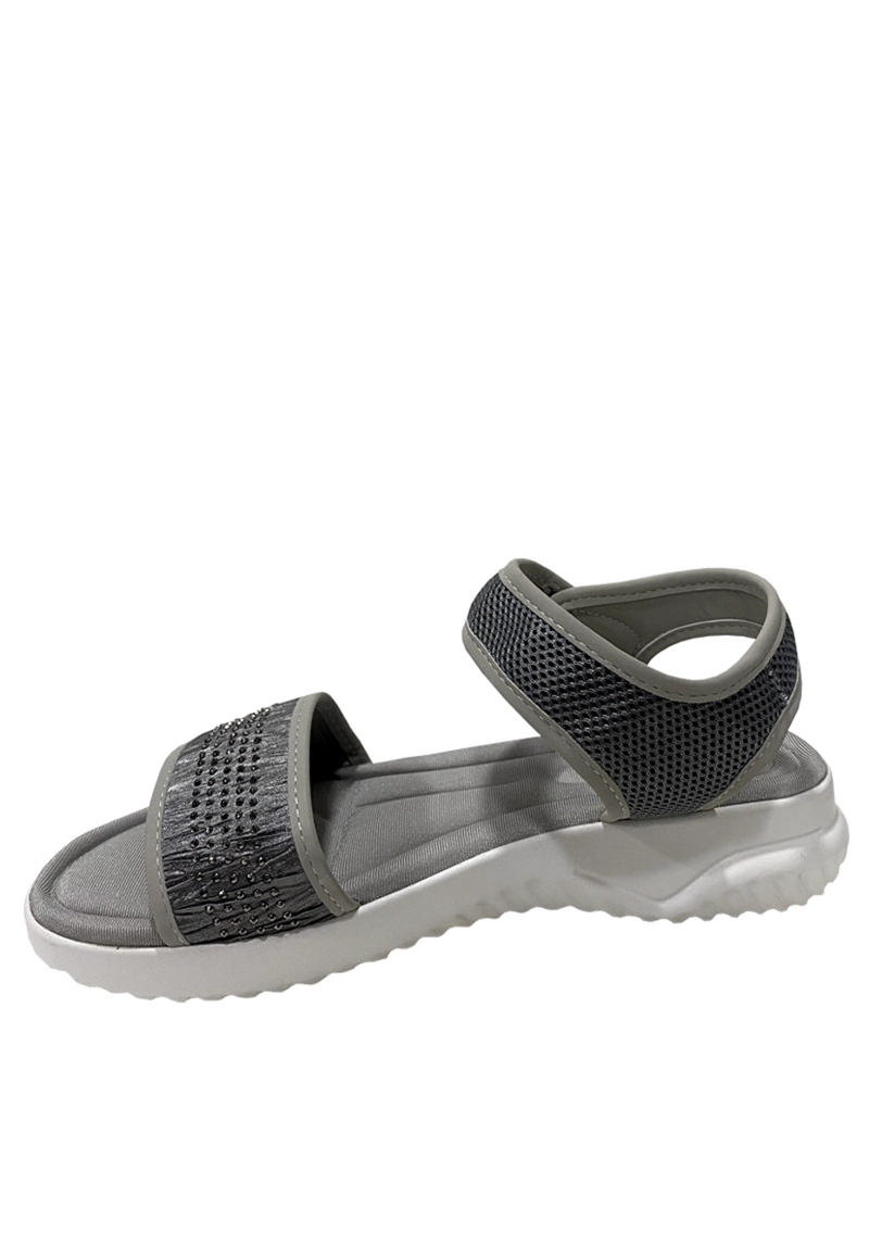 SANDALIAS MUJER TODOPIEL PLATA TELA ZAZ25 - 5