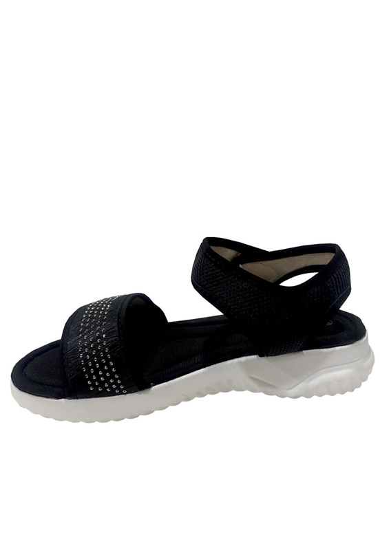 SANDALIAS MUJER TODOPIEL NEGRO TELA ZAZ25 - 5
