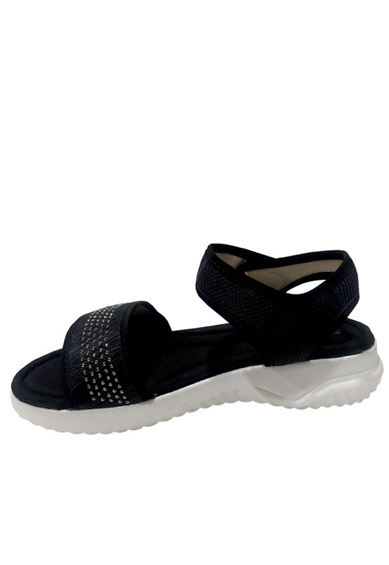 SANDALIAS MUJER TODOPIEL NEGRO TELA ZAZ25 - 5