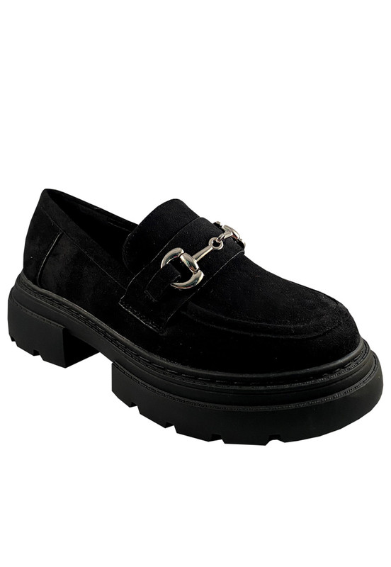 MOCASIN GAMUZA ECOLÓGICA ZAZ42 NEGRO - 2