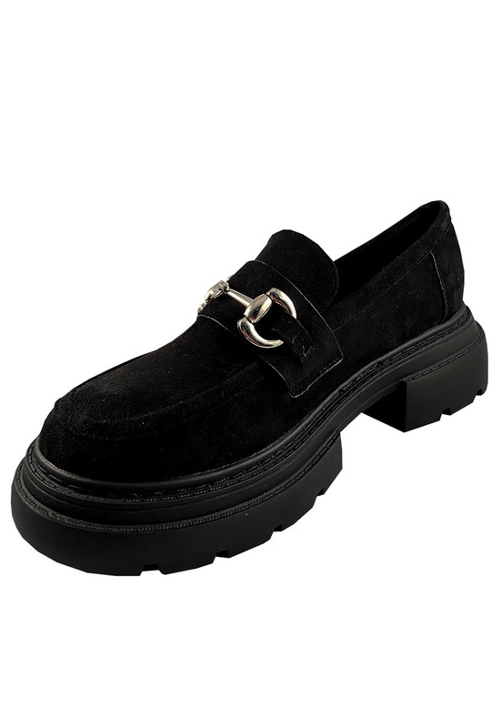 MOCASIN GAMUZA ECOLÓGICA ZAZ42 NEGRO - 4