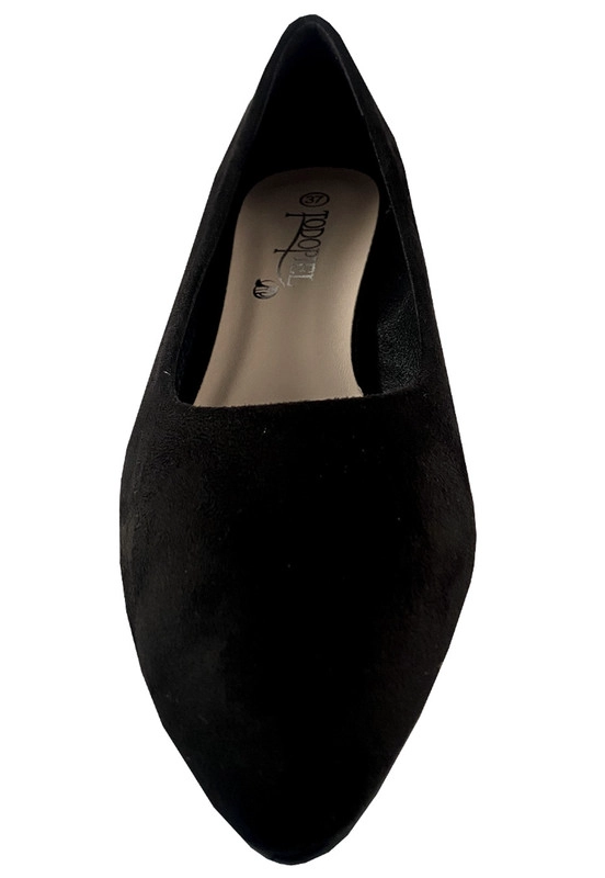 BALLERINAS MUJER TODOPIEL NEGRO ZAZ43 GAMUZA ECOLÓGICA - 3