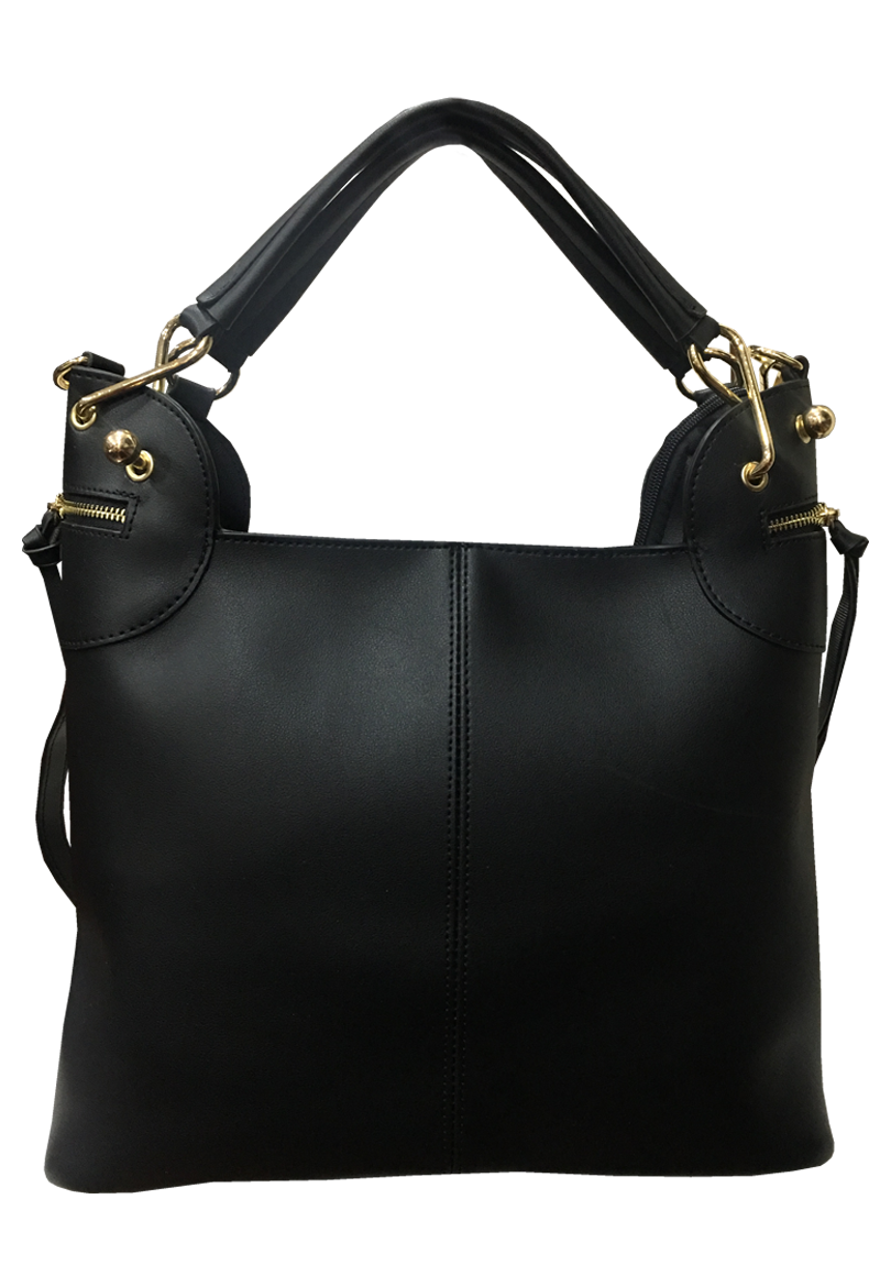 CARTERA CUERO ECOLÓGICO CRR94 NEGRO - 1