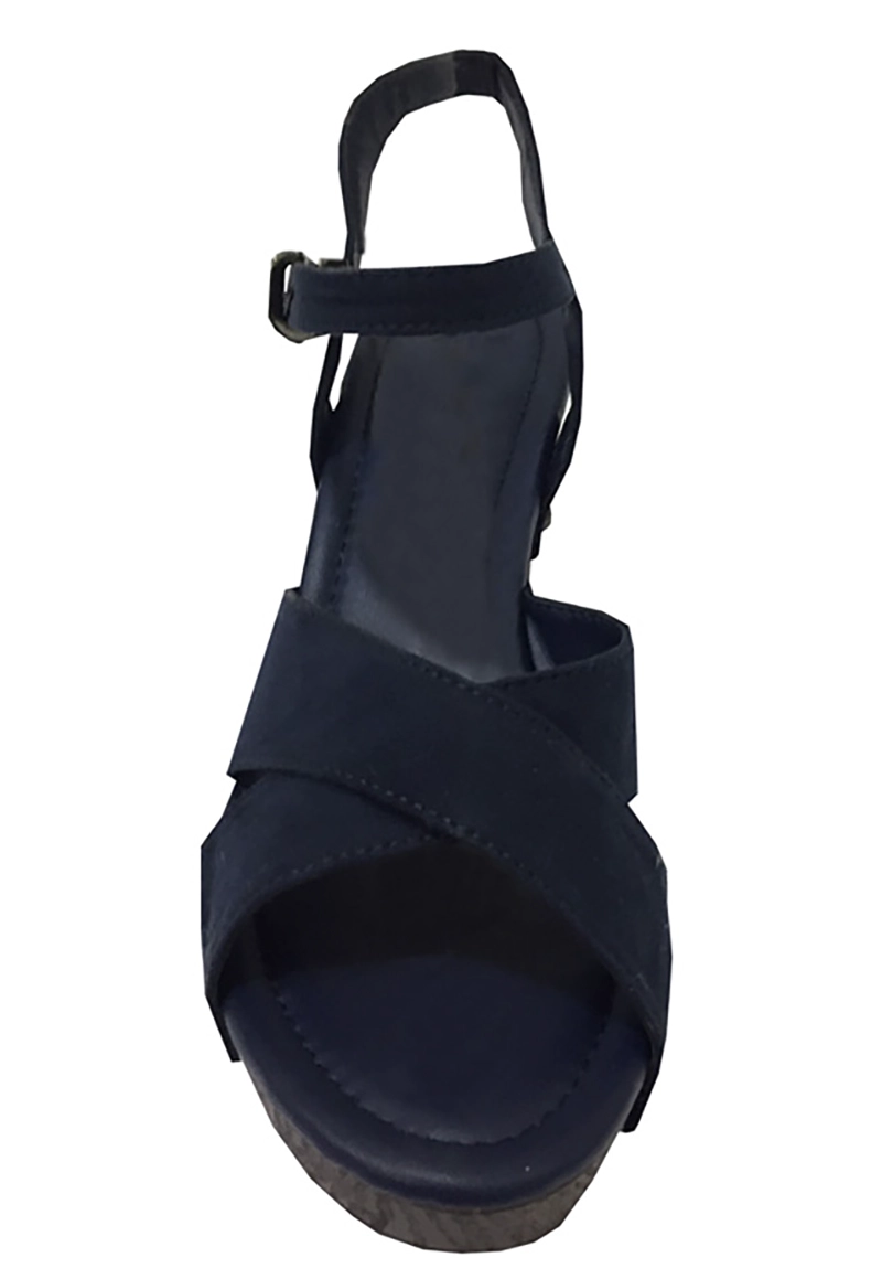SANDALIAS MUJER TODOPIEL GAMUZA ECOLÓGICA ZAW32 NAVY - 3
