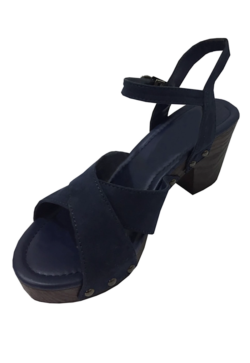SANDALIAS MUJER TODOPIEL GAMUZA ECOLÓGICA ZAW32 NAVY - 4