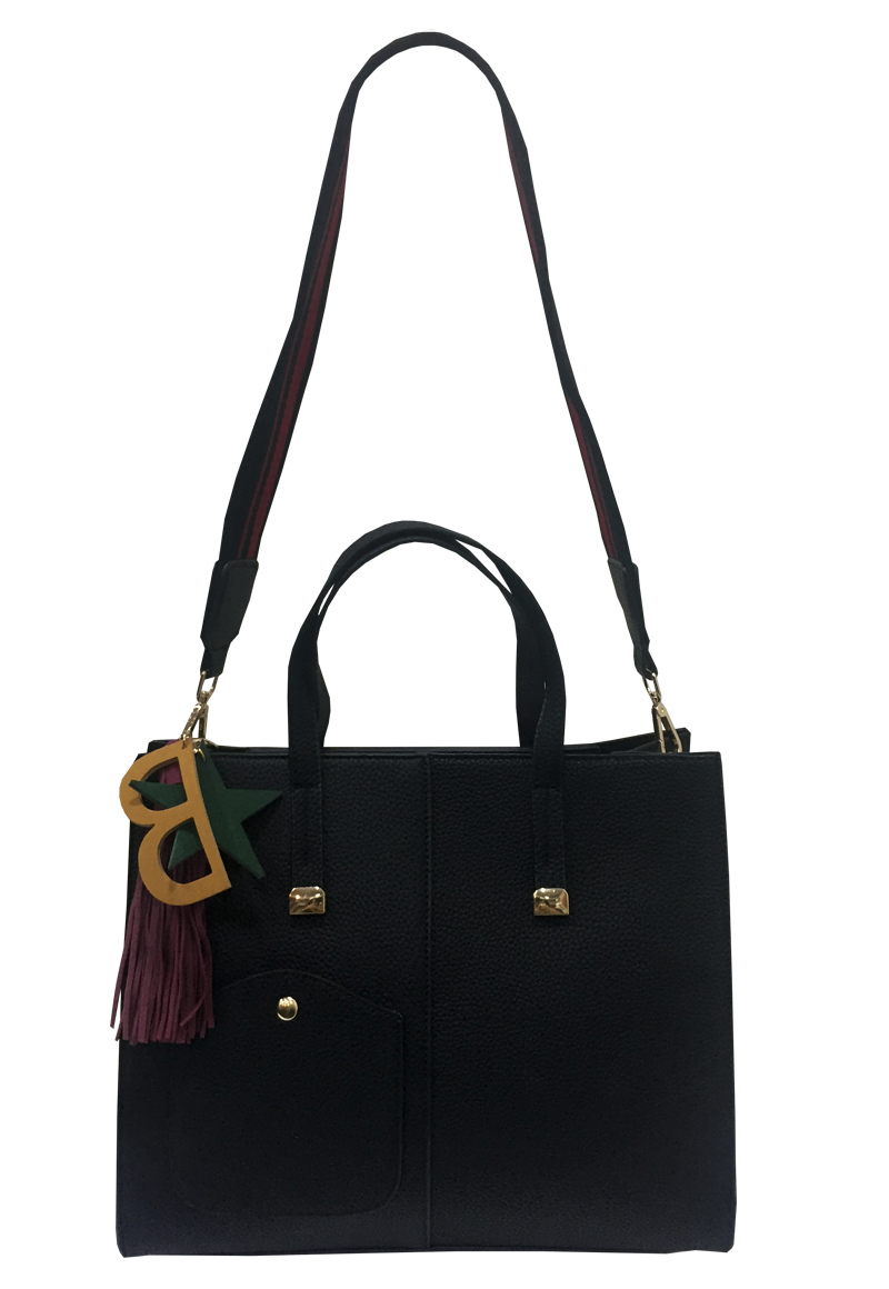 CARTERA CUERO ECOLÓGICO CRO48 NEGRO - 1