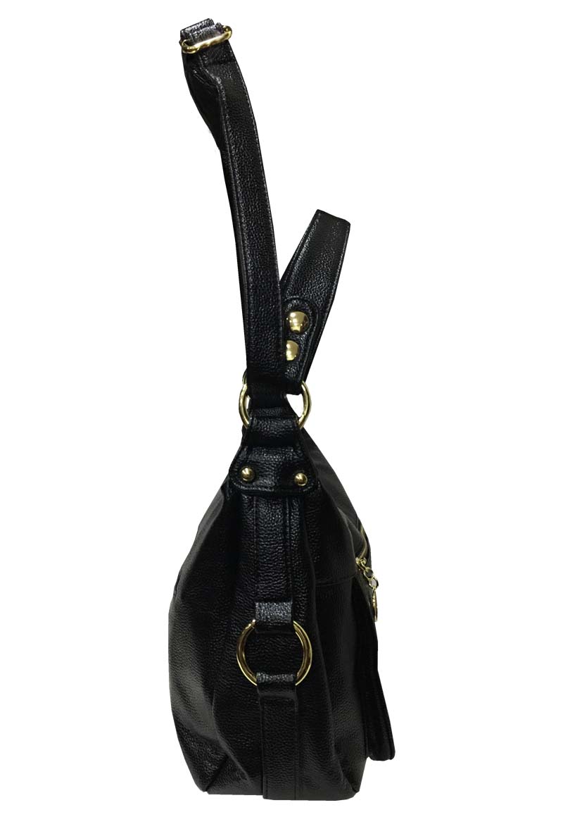 CARTERA CUERO ECOLÓGICO CRS02 NEGRO - 2