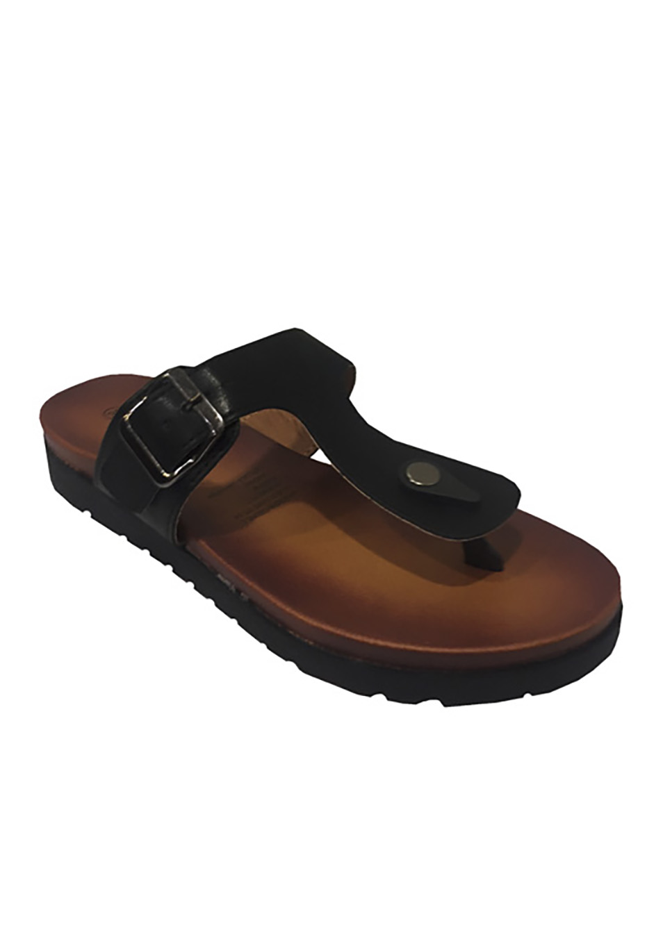 SANDALIA ECOCUERO NEGRO ZAV78 - 2