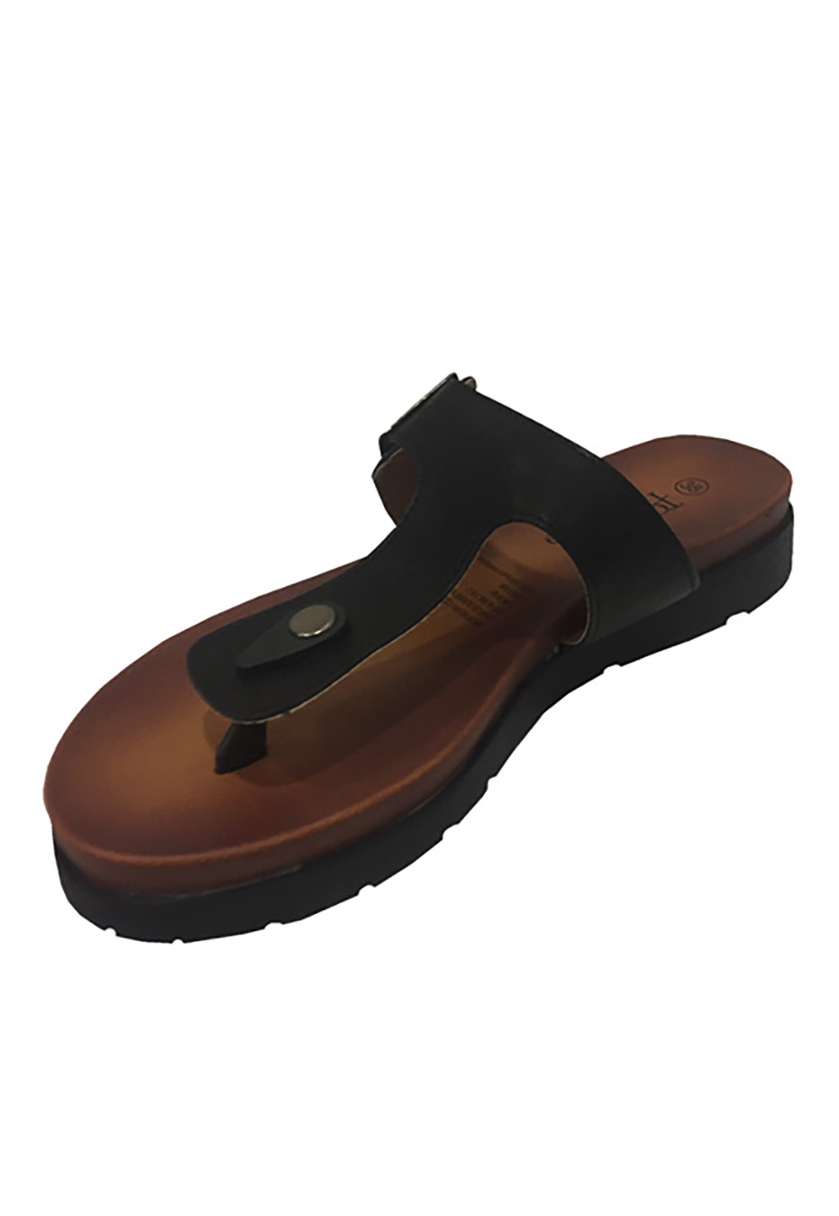 SANDALIA ECOCUERO NEGRO ZAV78 - 4