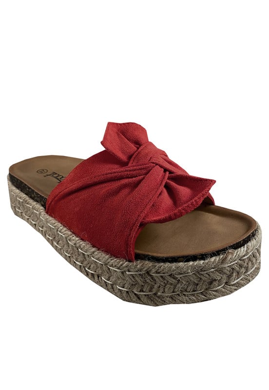 SANDALIA GAMUZA ECOLOGICA ZAY95 ROJO - 2