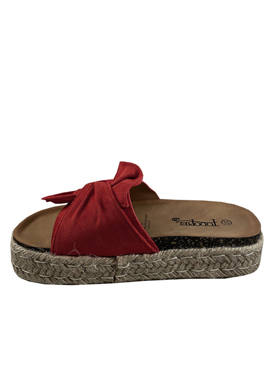 SANDALIA GAMUZA ECOLOGICA ZAY95 ROJO - 5