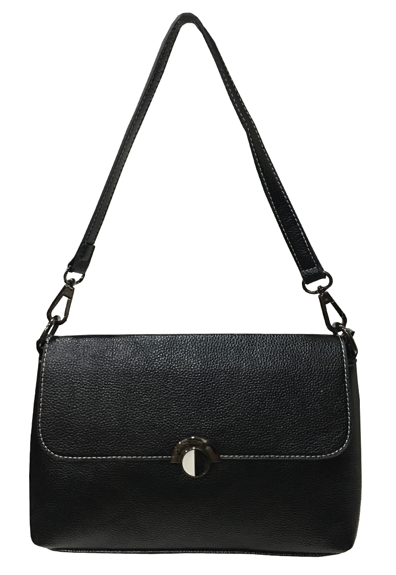 CARTERA CUERO ECOLÓGICO CRP23 NEGRO - 1