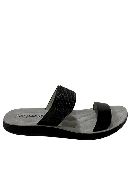SANDALIAS MUJER TODOPIEL NEGRO ECOCUERO ZAZ23 - 1
