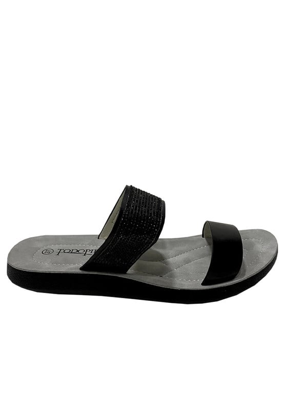 SANDALIAS MUJER TODOPIEL NEGRO ECOCUERO ZAZ23 - 1