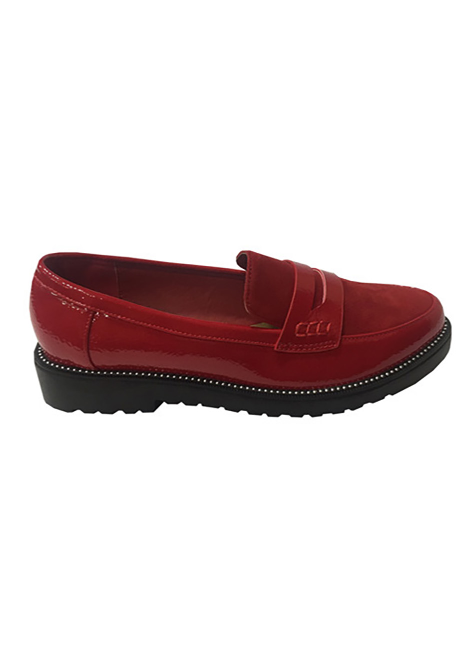 MOCASÍN ECOCUERO ZAW67 ROJO - 1