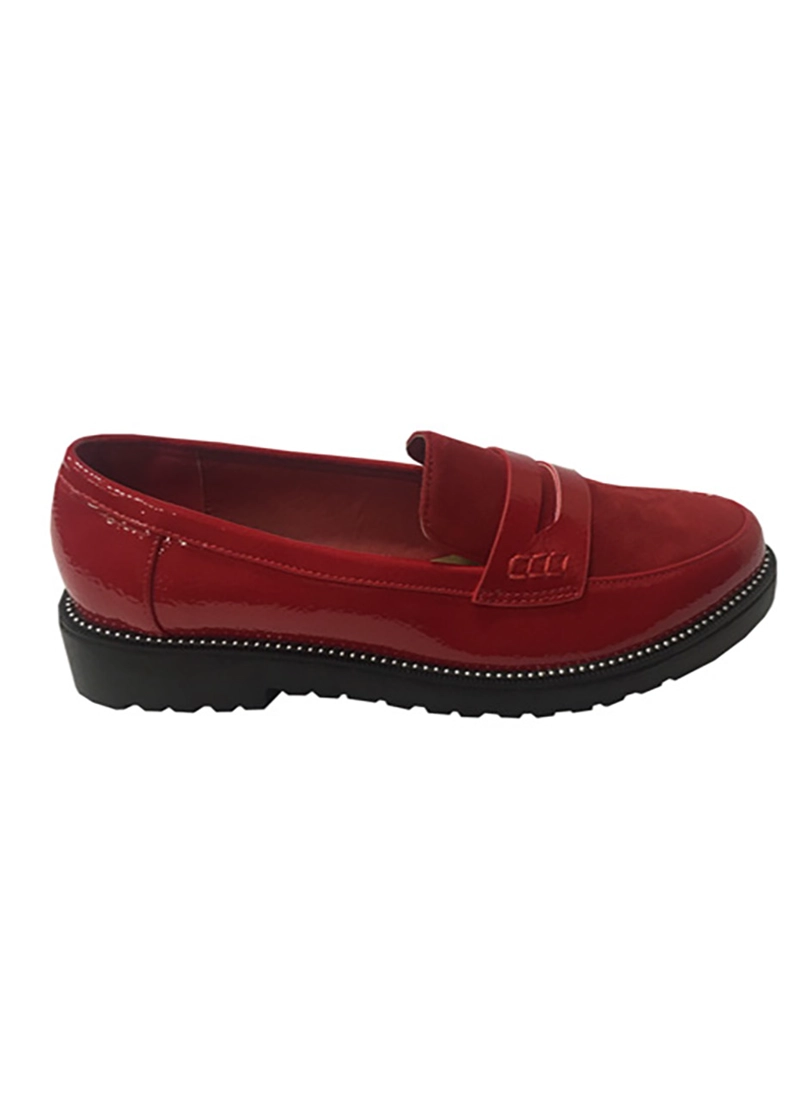 MOCASÍN ECOCUERO ZAW67 ROJO - 1