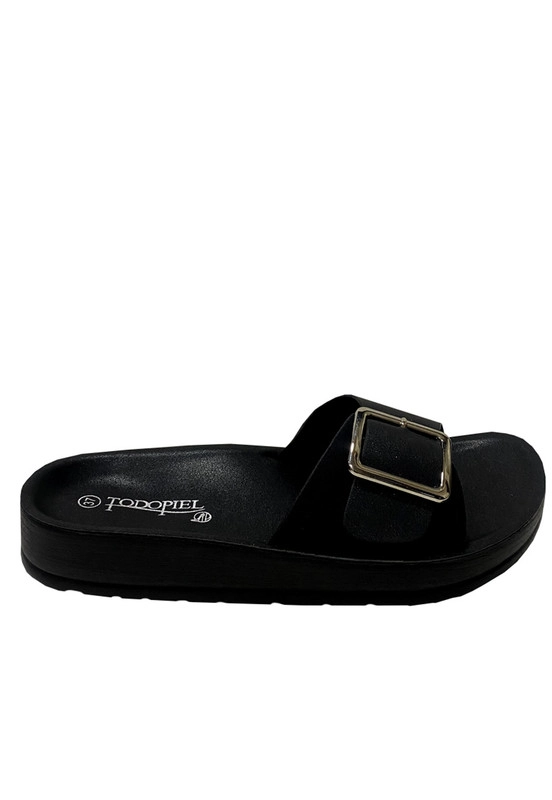 SANDALIA ECOCUERO ZAZ24 NEGRO - 1