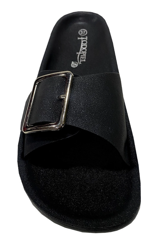 SANDALIA ECOCUERO ZAZ24 NEGRO - 3