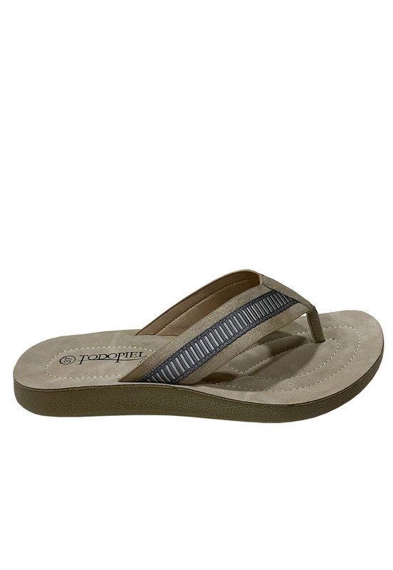 SANDALIAS MUJER TODOPIEL BEIGE ECOCUERO ZAZ22 - 1