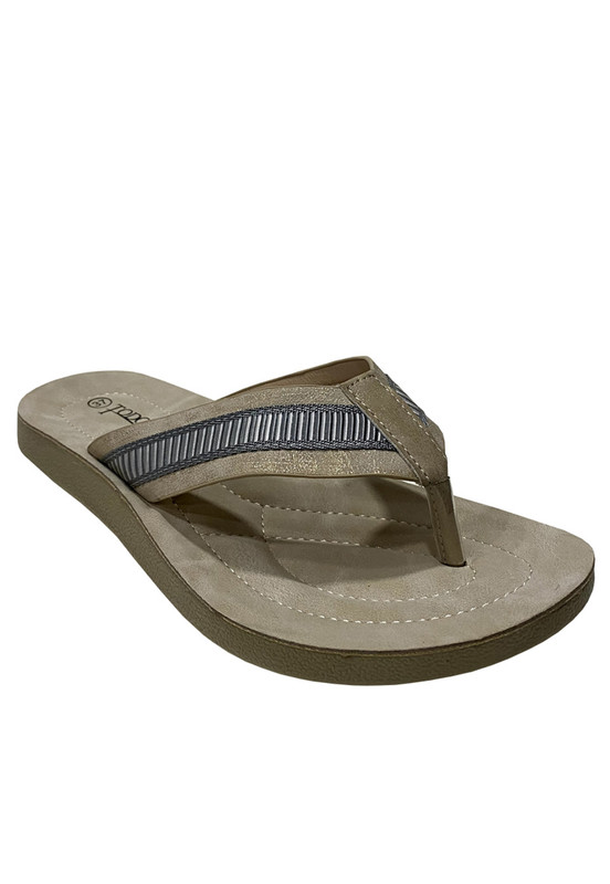 SANDALIAS MUJER TODOPIEL BEIGE ECOCUERO ZAZ22 - 2