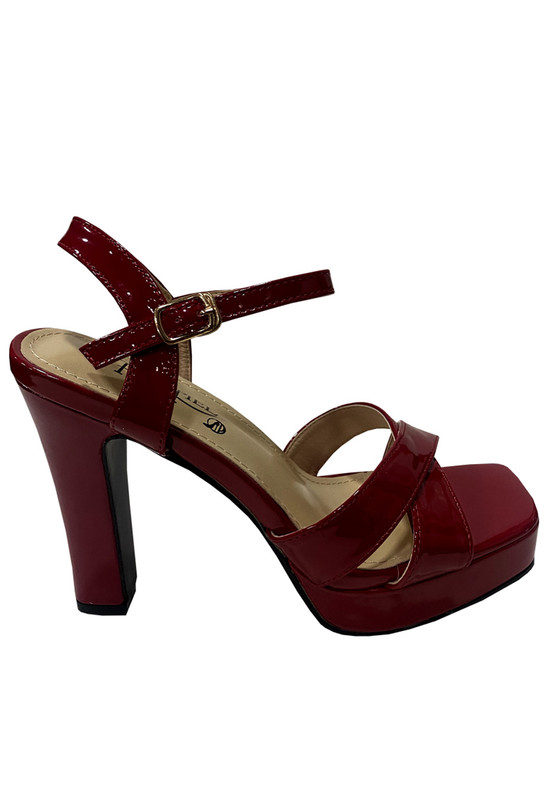 SANDALIA ECOCUERO ZAZ37 ROJO - 1