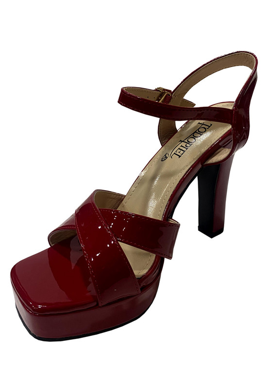 SANDALIA ECOCUERO ZAZ37 ROJO - 4