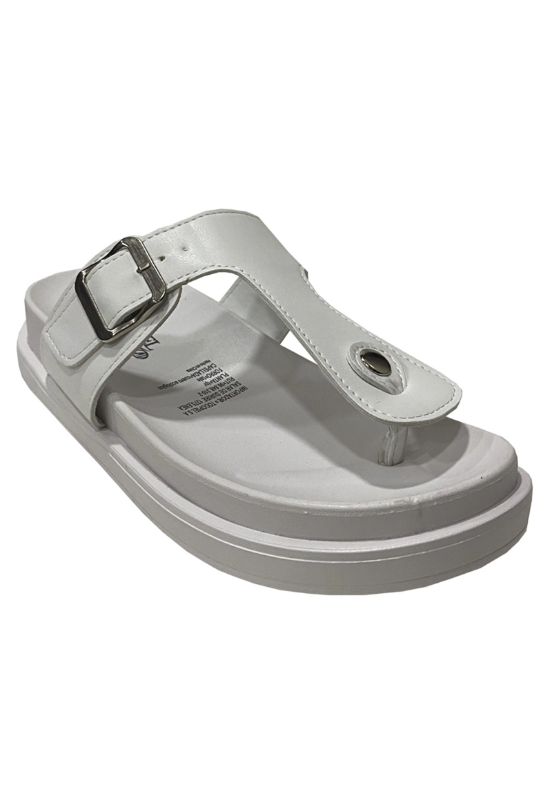 SANDALIAS MUJER TODOPIEL BLANCO ECOCUERO ZAY90 - 2