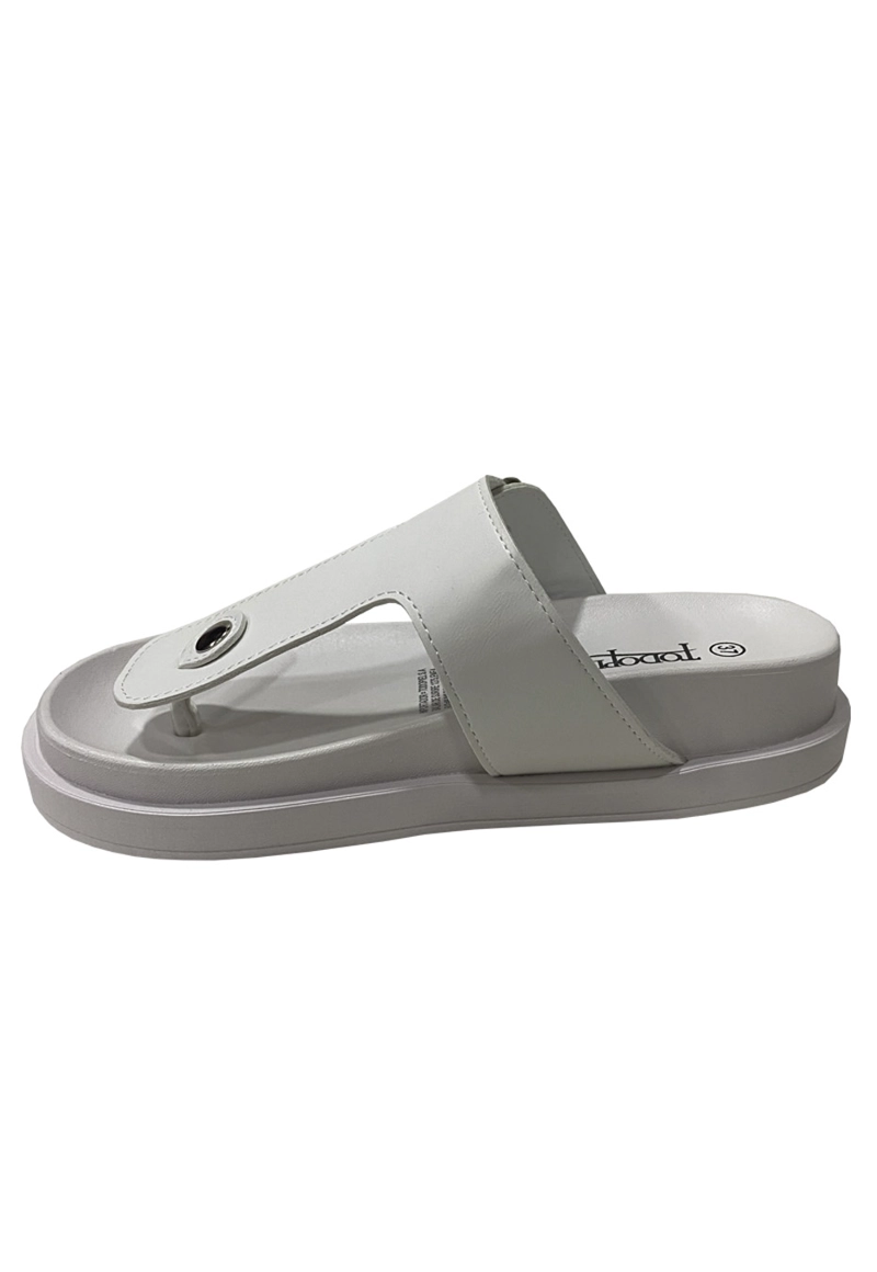 SANDALIAS MUJER TODOPIEL BLANCO ECOCUERO ZAY90 - 5