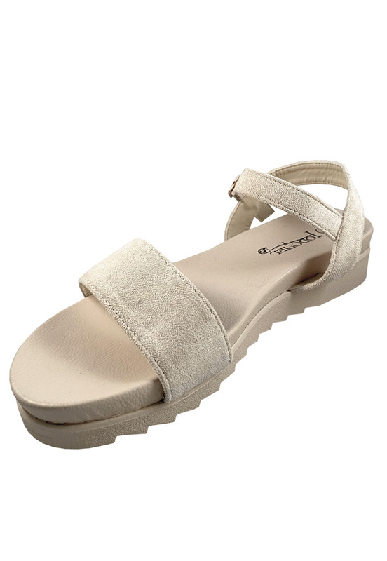 SANDALIA GAMUZA ECOLOGICA ZAZ16 BLANCO INVIERNO - 4