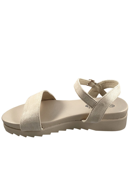 SANDALIA GAMUZA ECOLOGICA ZAZ16 BLANCO INVIERNO - 5