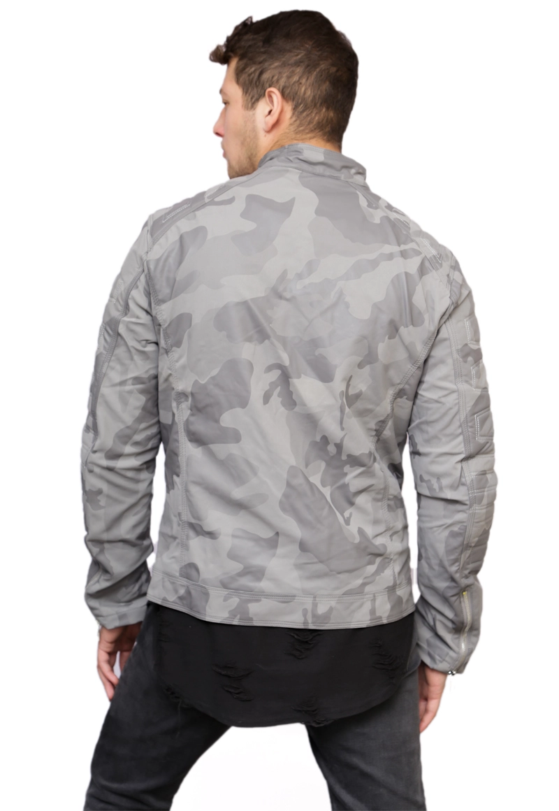 CHAQUETA ECOCUERO CHF99 GRIS - 2