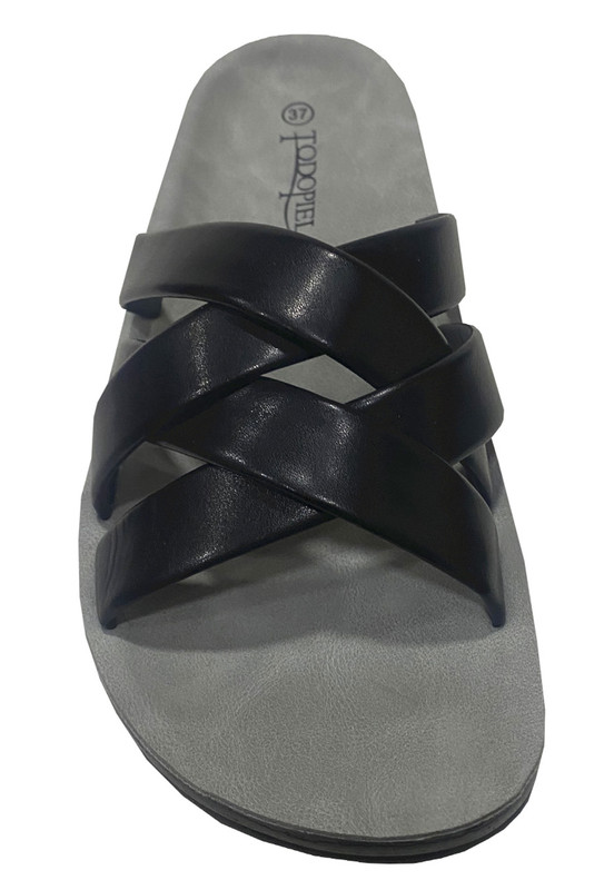 SANDALIA ECOCUERO ZAZ41 NEGRO - 3