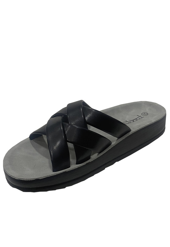 SANDALIA ECOCUERO ZAZ41 NEGRO - 5
