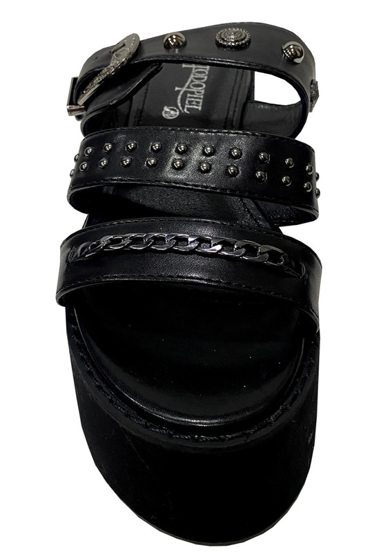 SANDALIAS MUJER TODOPIEL NEGRO ECOCUERO ZAZ27 - 3