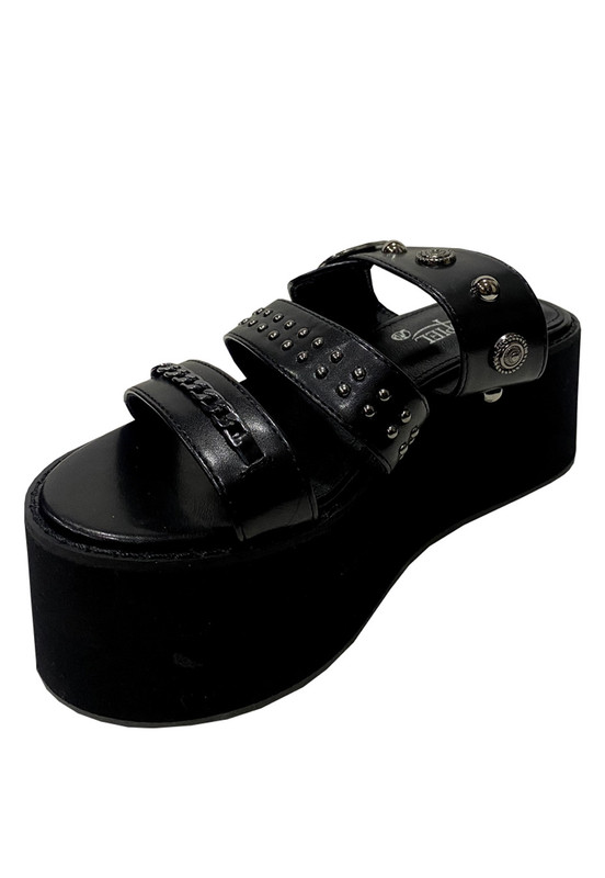 SANDALIAS MUJER TODOPIEL NEGRO ECOCUERO ZAZ27 - 4