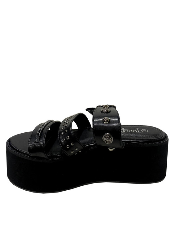 SANDALIAS MUJER TODOPIEL NEGRO ECOCUERO ZAZ27 - 5