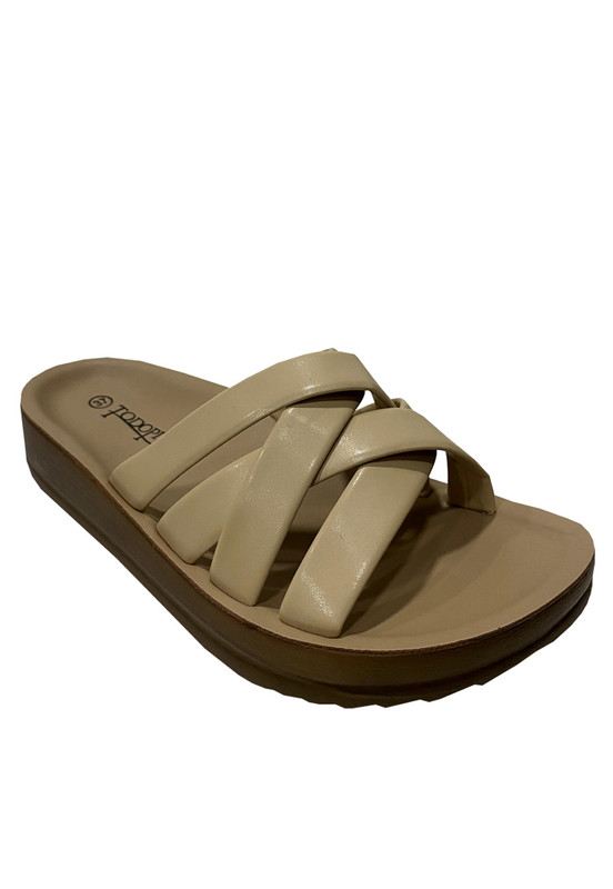SANDALIAS MUJER TODOPIEL BEIGE ECOCUERO ZAZ41 - 2