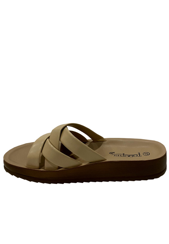 SANDALIAS MUJER TODOPIEL BEIGE ECOCUERO ZAZ41 - 5