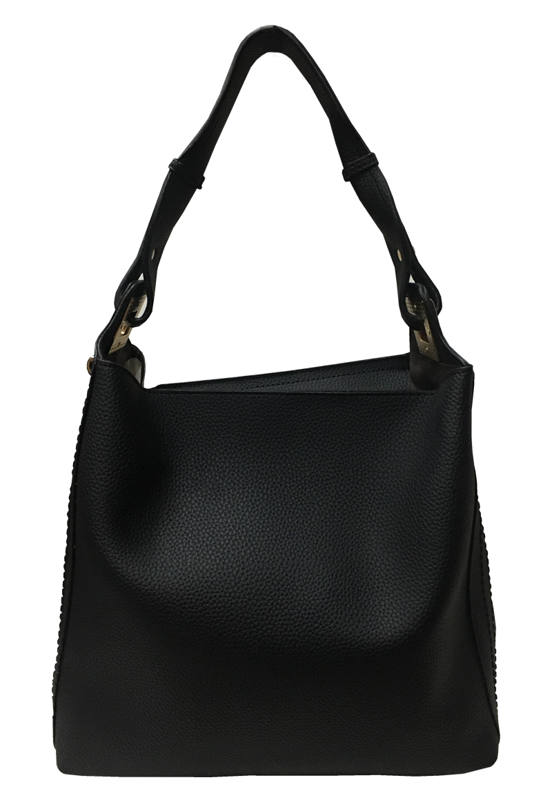 CARTERA CUERO ECOLÓGICO CRO26 NEGRO - 1