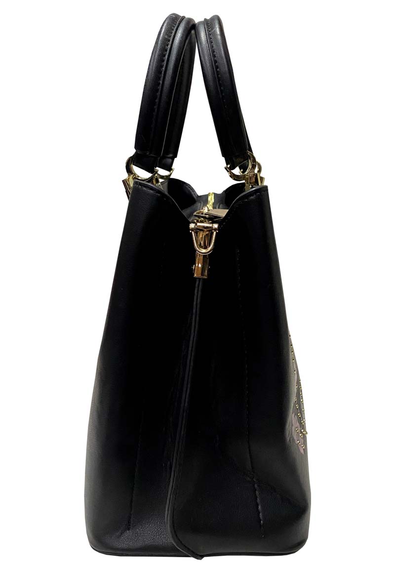 CARTERA CUERO ECOLÓGICO CRO22 NEGRO - 2