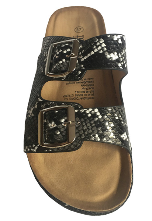 SANDALIAS MUJER TODOPIEL ECOCUERO ZAY35 SNAKE BLACK - 3