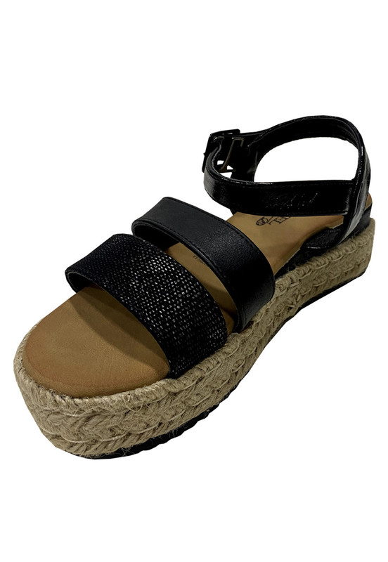 SANDALIAS MUJER TODOPIEL NEGRO ECOCUERO ZAZ19 - 4