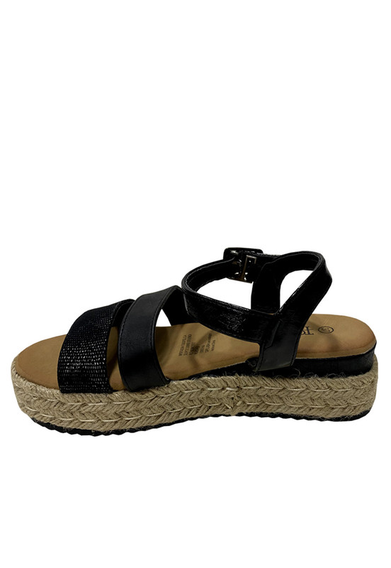 SANDALIAS MUJER TODOPIEL NEGRO ECOCUERO ZAZ19 - 5