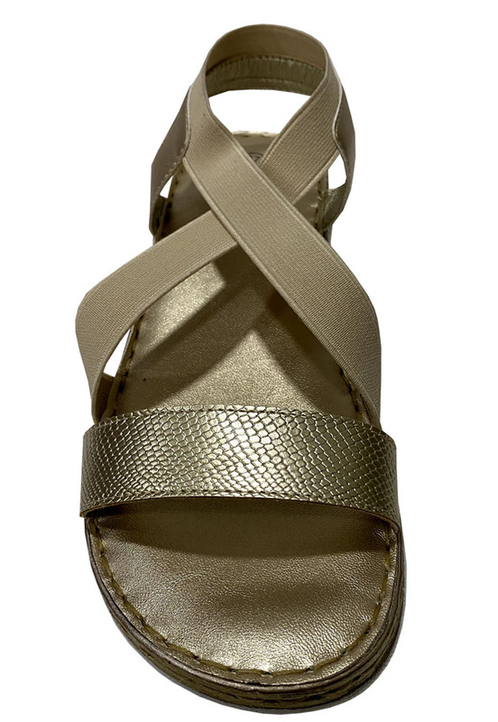 SANDALIAS MUJER TODOPIEL DORADO ECOCUERO ZAZ40 - 3